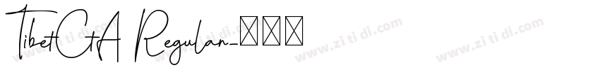 TibetCtA Regular字体转换